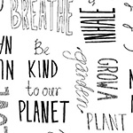 Love the Earth - Typography in White