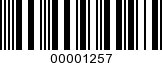 Barcode Image 00001257