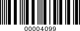 Barcode Image 00004099