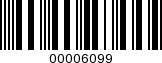Barcode Image 00006099