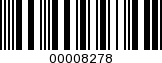 Barcode Image 00008278