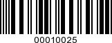Barcode Image 00010025