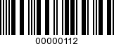 Barcode Image 00000112