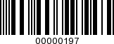 Barcode Image 00000197