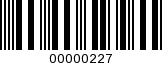 Barcode Image 00000227