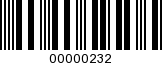 Barcode Image 00000232