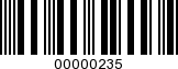 Barcode Image 00000235