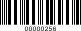 Barcode Image 00000256