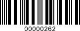 Barcode Image 00000262