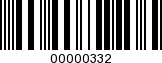 Barcode Image 00000332