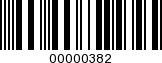Barcode Image 00000382