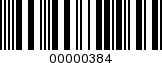 Barcode Image 00000384