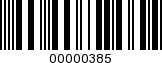 Barcode Image 00000385