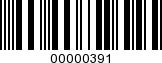 Barcode Image 00000391