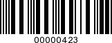 Barcode Image 00000423