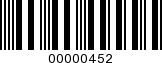 Barcode Image 00000452