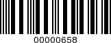 Barcode Image 00000658