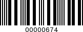 Barcode Image 00000674