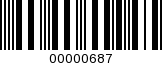 Barcode Image 00000687