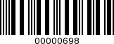 Barcode Image 00000698