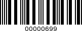 Barcode Image 00000699