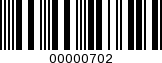 Barcode Image 00000702