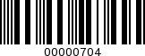 Barcode Image 00000704