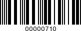 Barcode Image 00000710