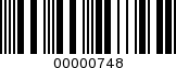 Barcode Image 00000748