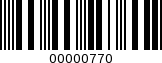 Barcode Image 00000770