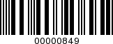 Barcode Image 00000849