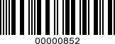 Barcode Image 00000852
