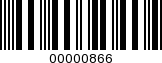 Barcode Image 00000866