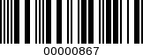 Barcode Image 00000867
