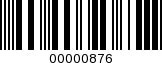 Barcode Image 00000876