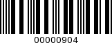 Barcode Image 00000904