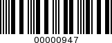 Barcode Image 00000947