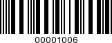 Barcode Image 00001006