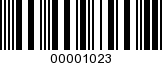 Barcode Image 00001023