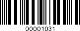 Barcode Image 00001031