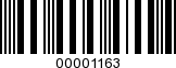 Barcode Image 00001163