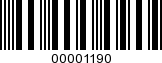 Barcode Image 00001190
