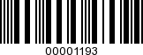 Barcode Image 00001193