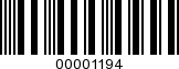 Barcode Image 00001194