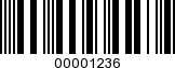 Barcode Image 00001236