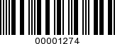 Barcode Image 00001274