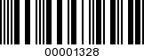 Barcode Image 00001328
