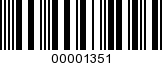 Barcode Image 00001351