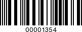 Barcode Image 00001354