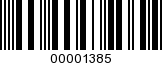 Barcode Image 00001385